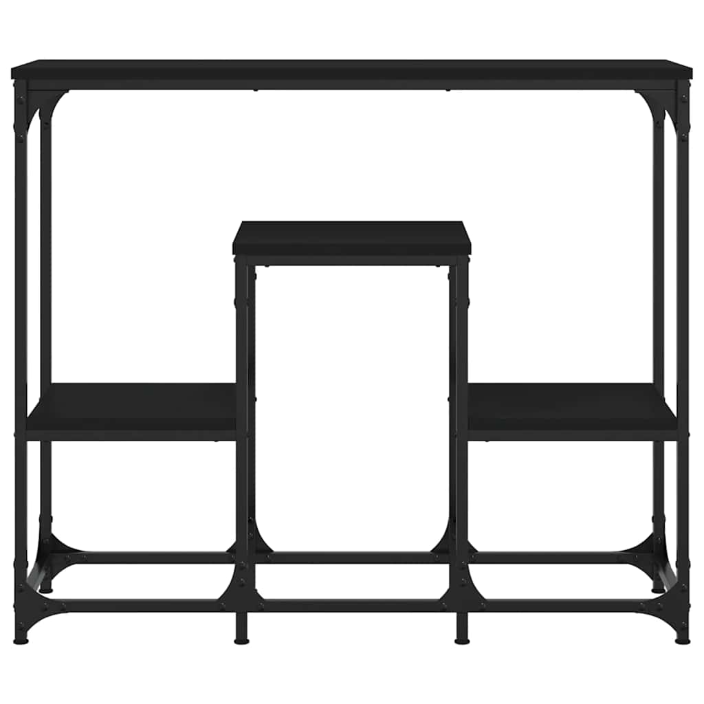 Konzolni stol crni 89,5 x 28 x 76 cm od konstruiranog drva