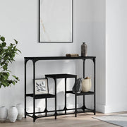 Konzolni stol crni 89,5 x 28 x 76 cm od konstruiranog drva