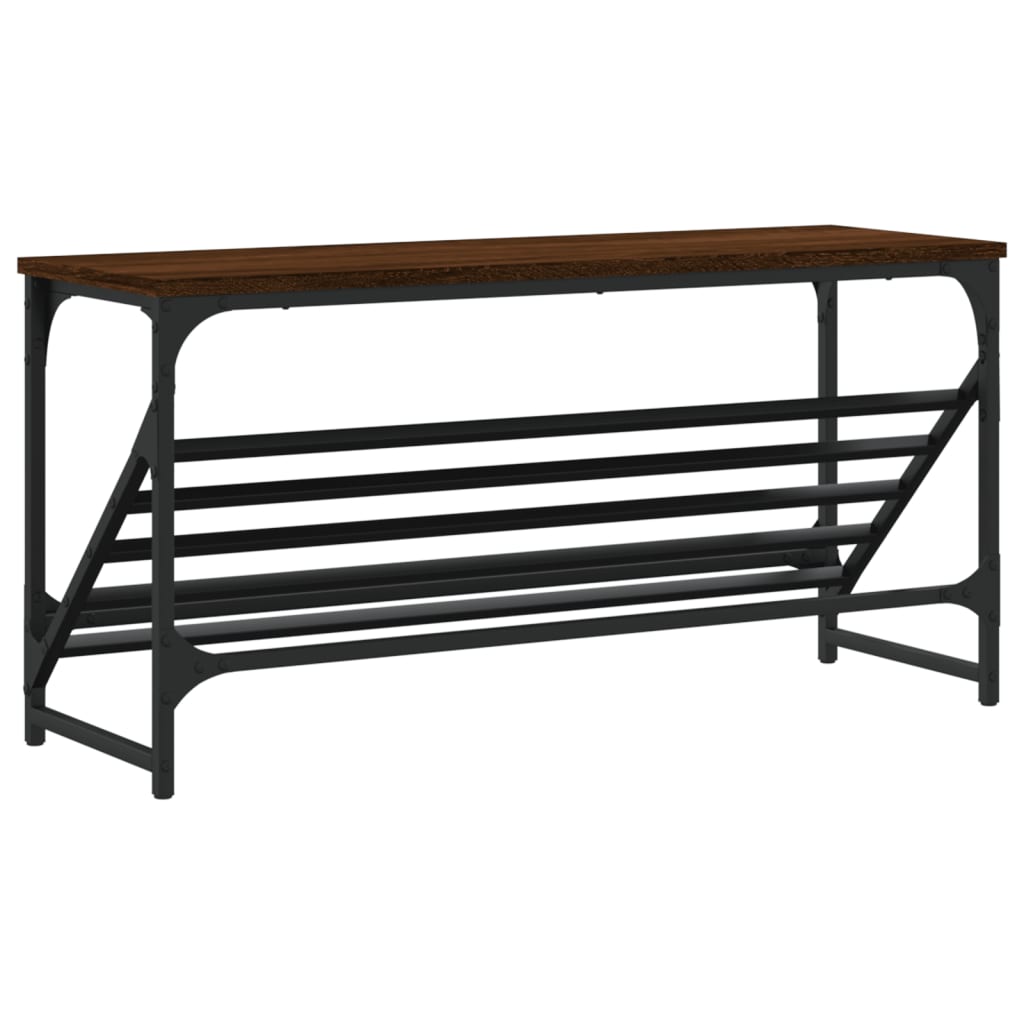 Stalak za cipele boja hrasta 90 x 30 x 45 cm konstruirano drvo