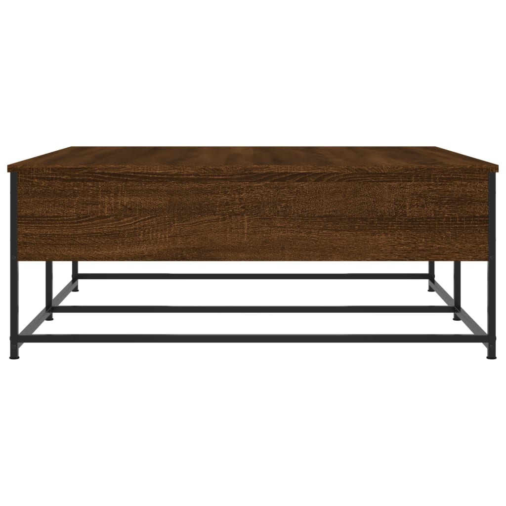 Stolić za kavu smeđa boja hrasta 100x99x40 cm konstruirano drvo