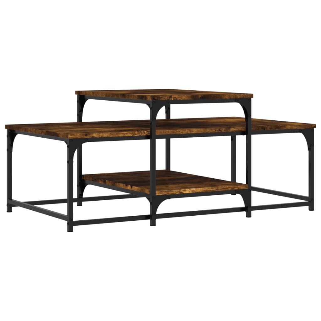 Stolić za kavu boja hrasta 102x60x45 cm konstruirano drvo