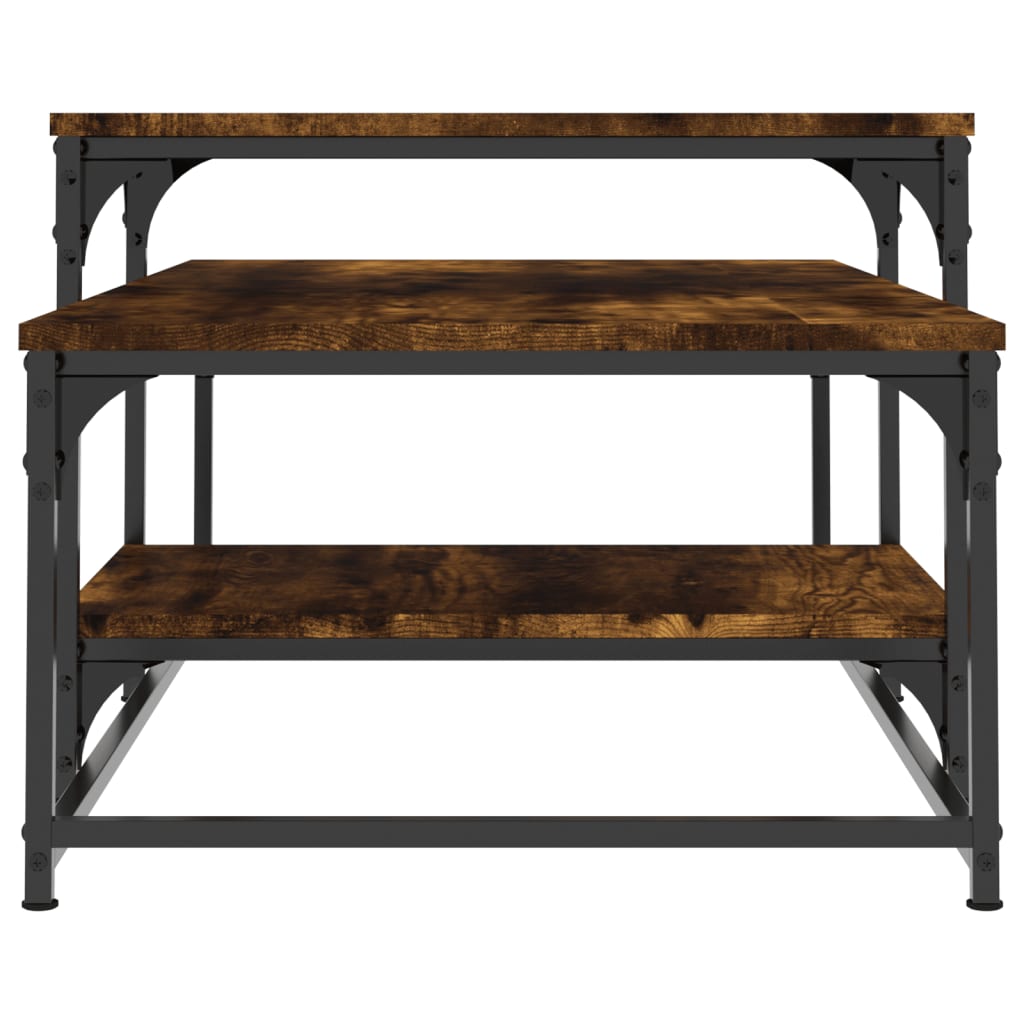 Stolić za kavu boja hrasta 102x60x45 cm konstruirano drvo