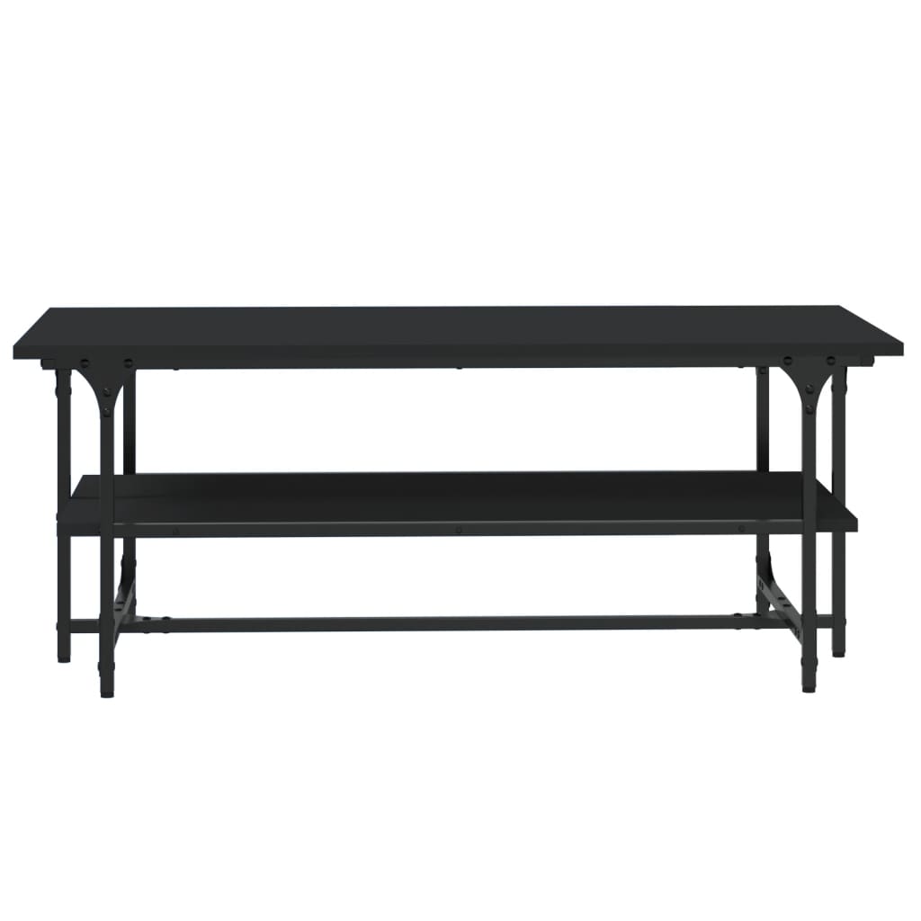 Stolić za kavu crni 100 x 50 x 40 cm konstruirano drvo