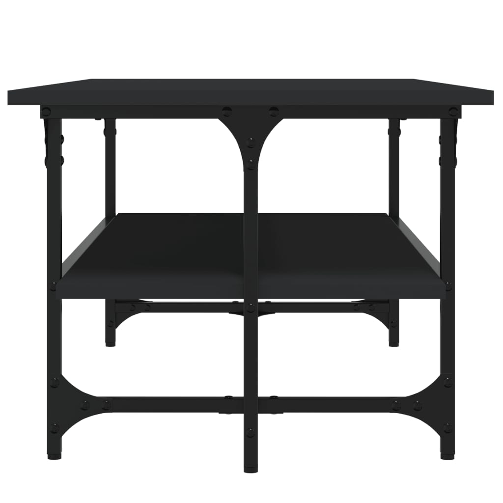 Stolić za kavu crni 100 x 50 x 40 cm konstruirano drvo