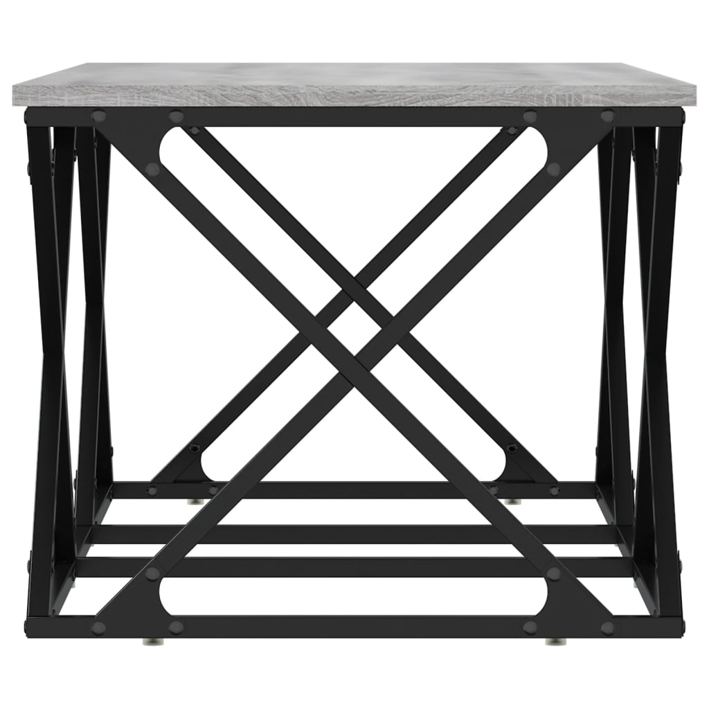 Stolić za kavu boja sivog hrasta 100x49x40 cm konstruirano drvo