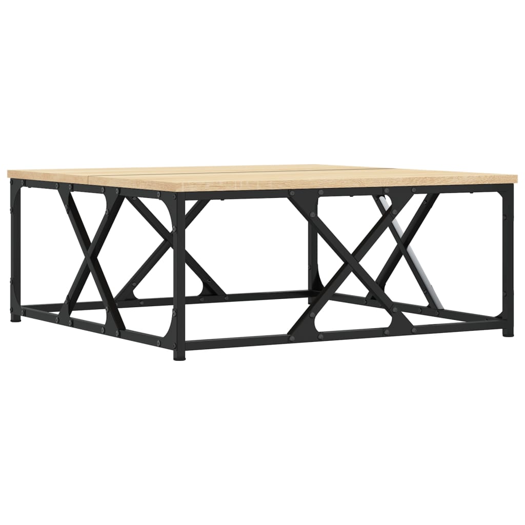 Stolić za kavu boja hrasta 70x70x30 cm konstruirano drvo