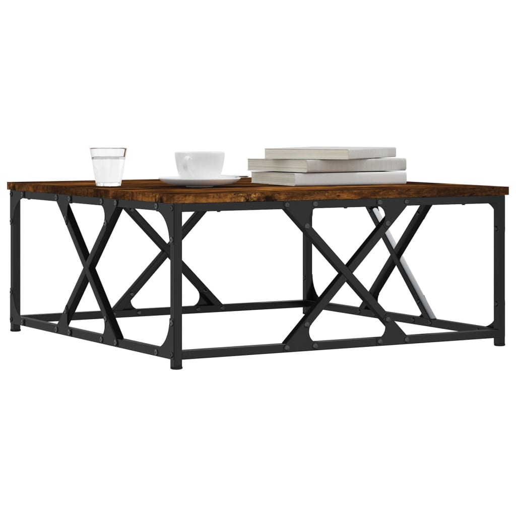 Stolić za kavu boja hrasta 70x70x30 cm konstruirano drvo