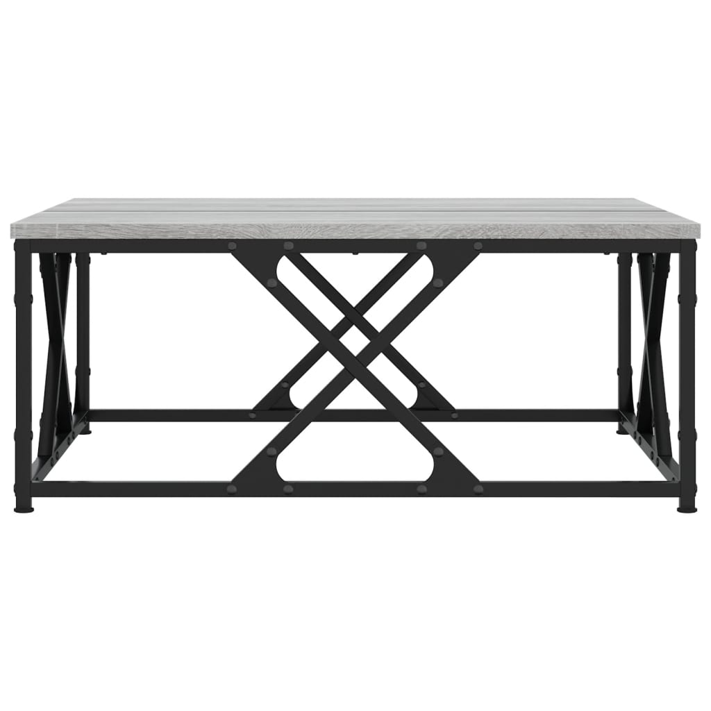 Stolić za kavu boja sivog hrasta 70x70x30 cm konstruirano drvo