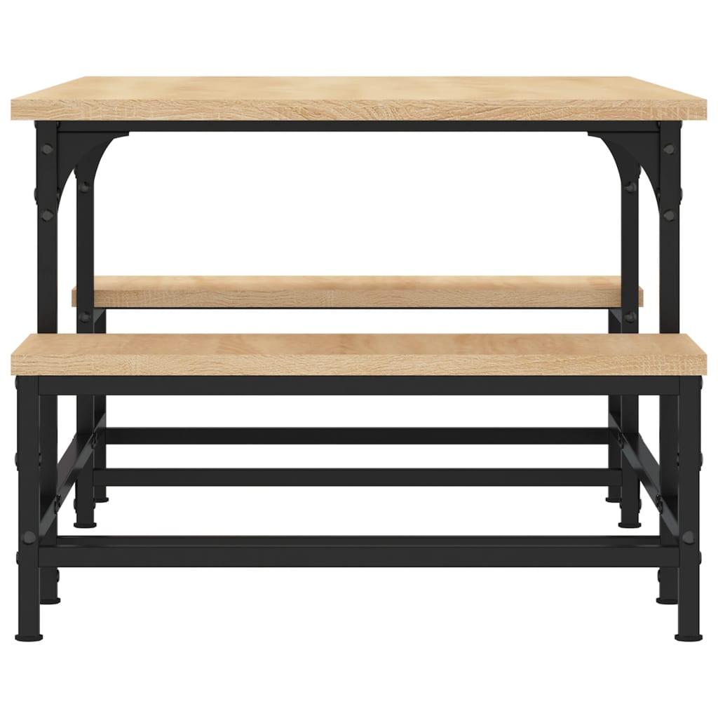 Stolić za kavu boja hrasta 100x50,5x40 cm konstruirano drvo