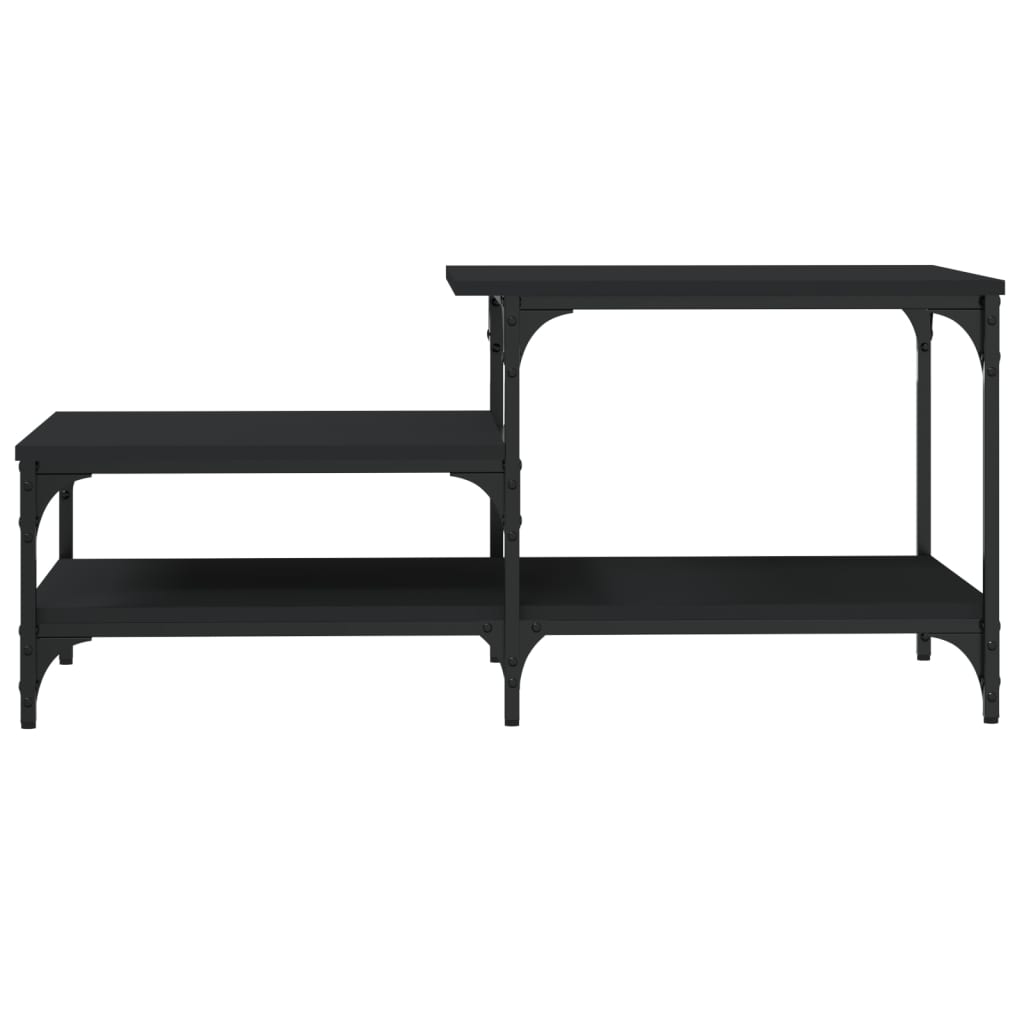 Stolić za kavu crni 100x50,5x45 cm konstruirano drvo