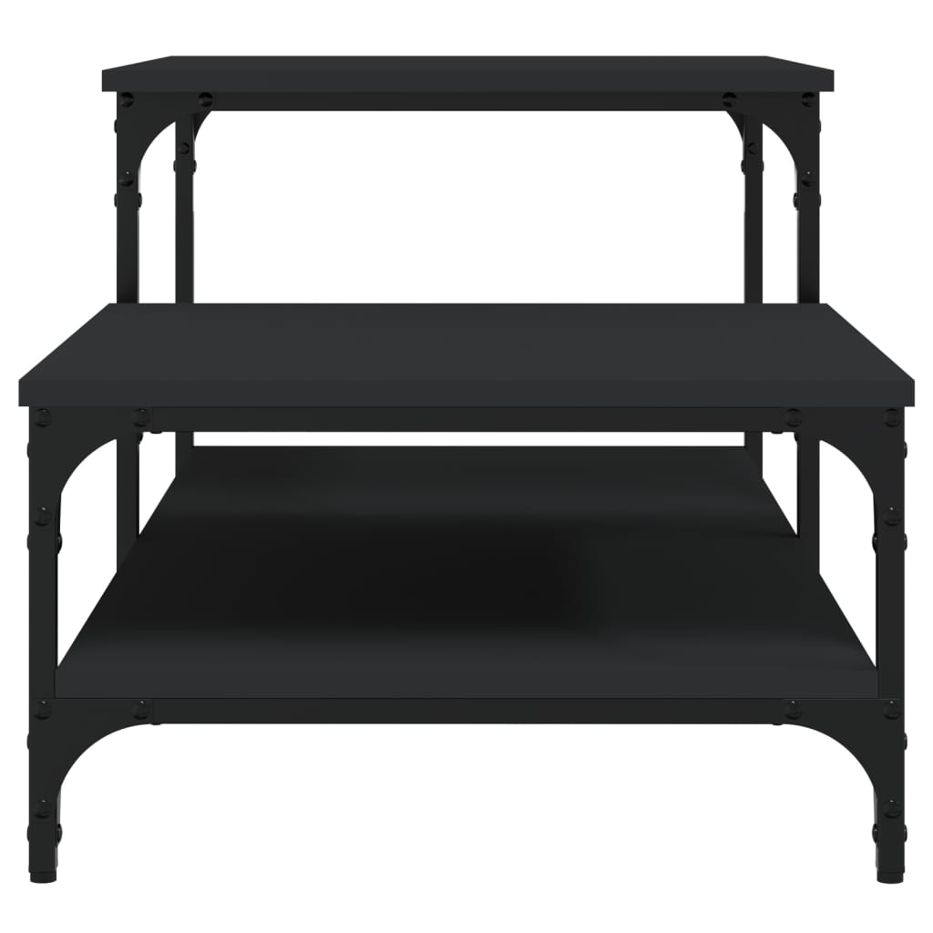 Stolić za kavu crni 100x50,5x45 cm konstruirano drvo