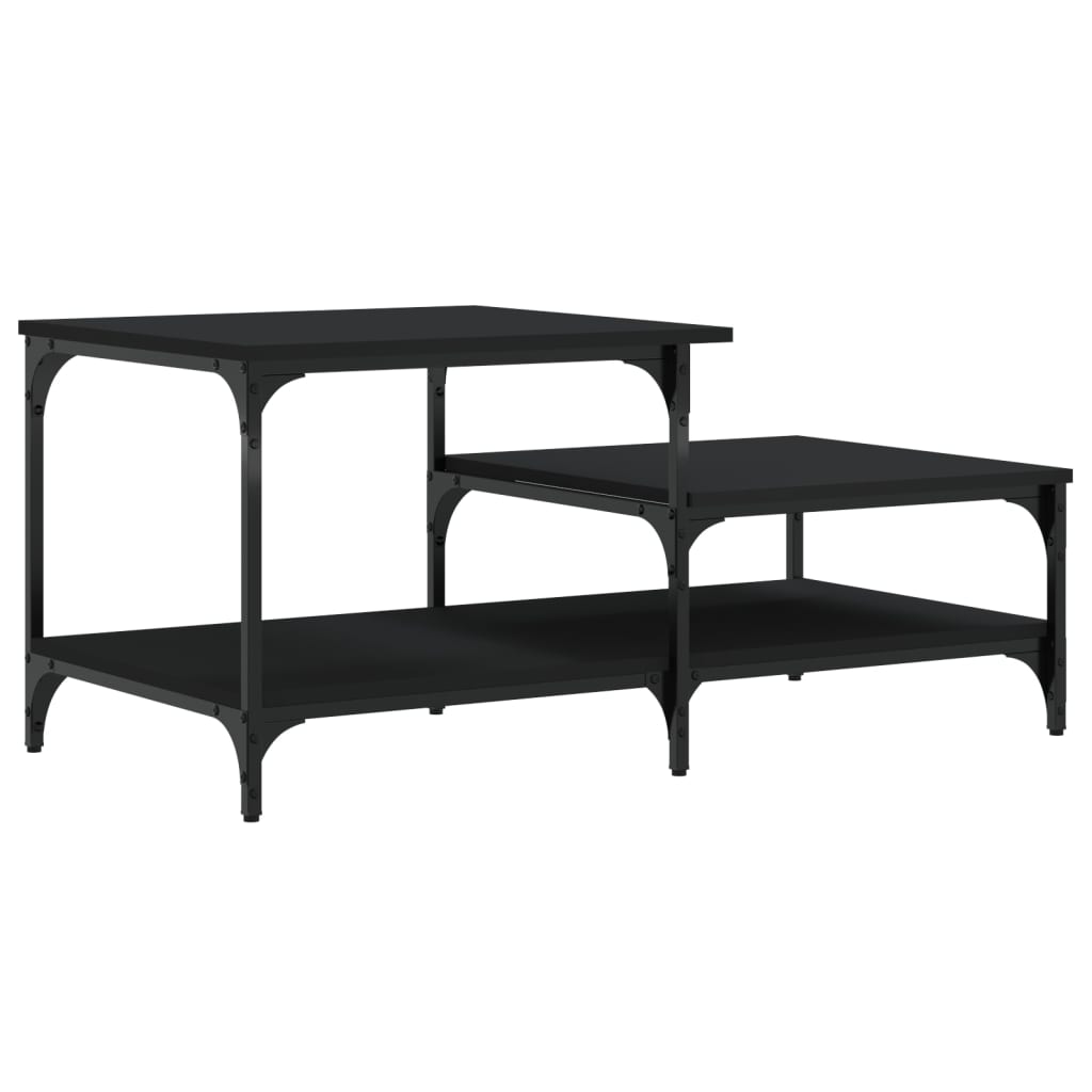 Stolić za kavu crni 100x50,5x45 cm konstruirano drvo