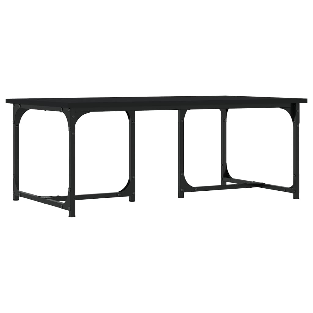Stolić za kavu crni 90x50x35 cm od konstruiranog drva