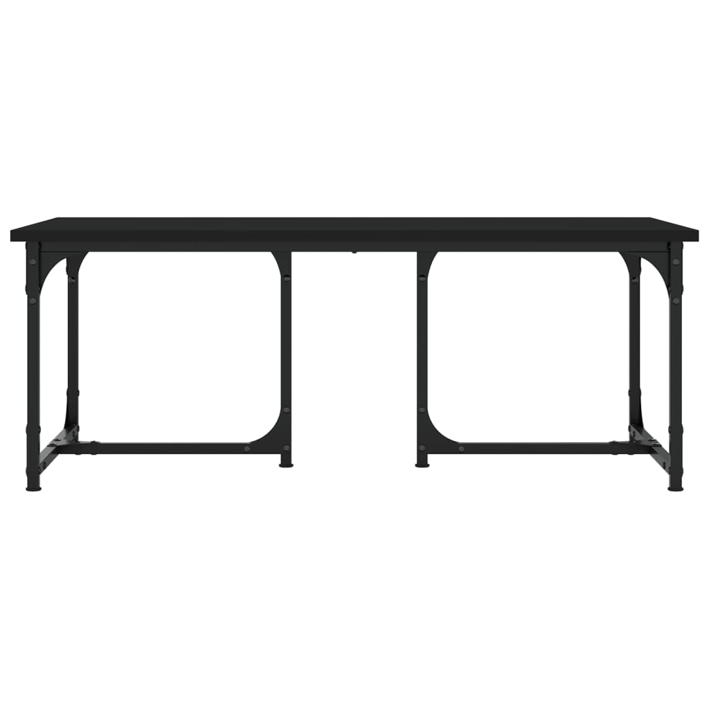 Stolić za kavu crni 90x50x35 cm od konstruiranog drva