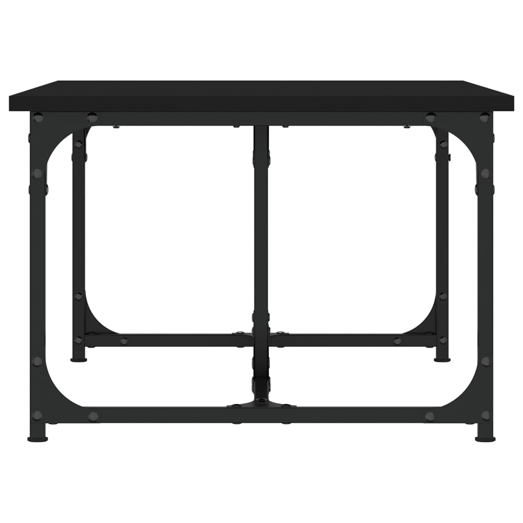Stolić za kavu crni 90x50x35 cm od konstruiranog drva
