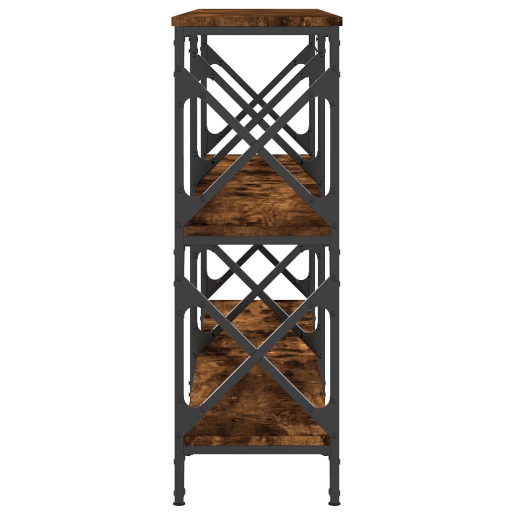 Konzolni stol boja hrasta 156 x 28 x 80,5 cm konstruirano drvo
