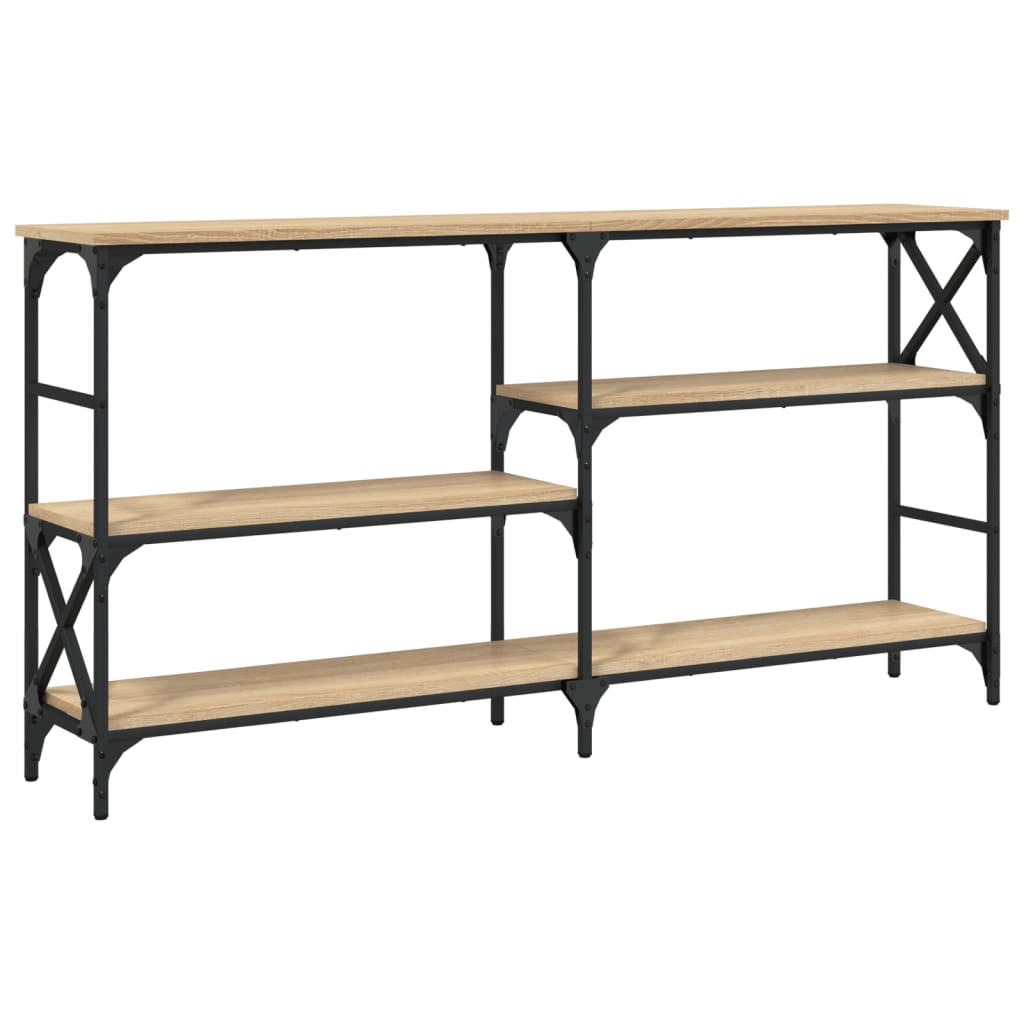 Konzolni stol boja hrasta 150 x 29 x 76,5 cm konstruirano drvo