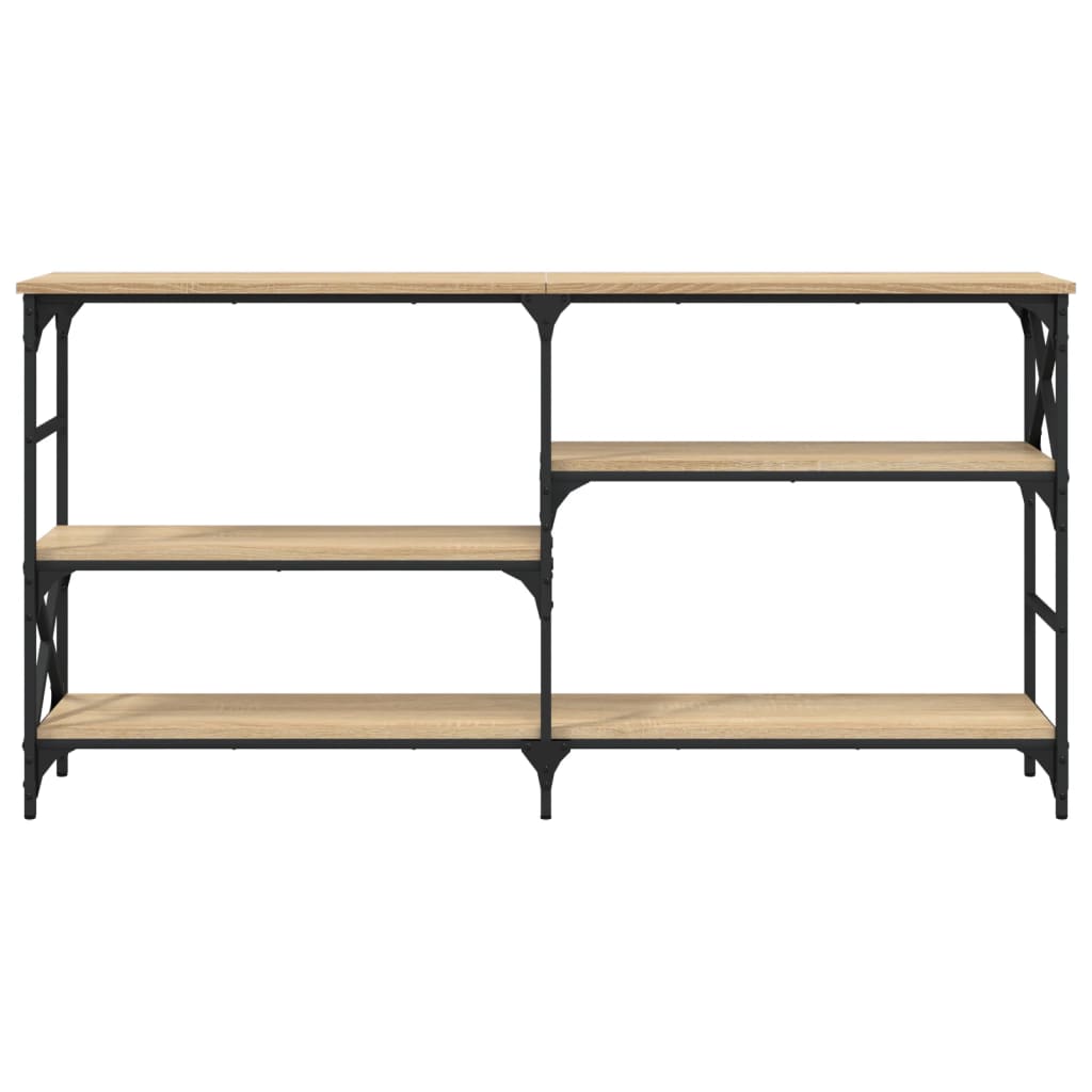 Konzolni stol boja hrasta 150 x 29 x 76,5 cm konstruirano drvo