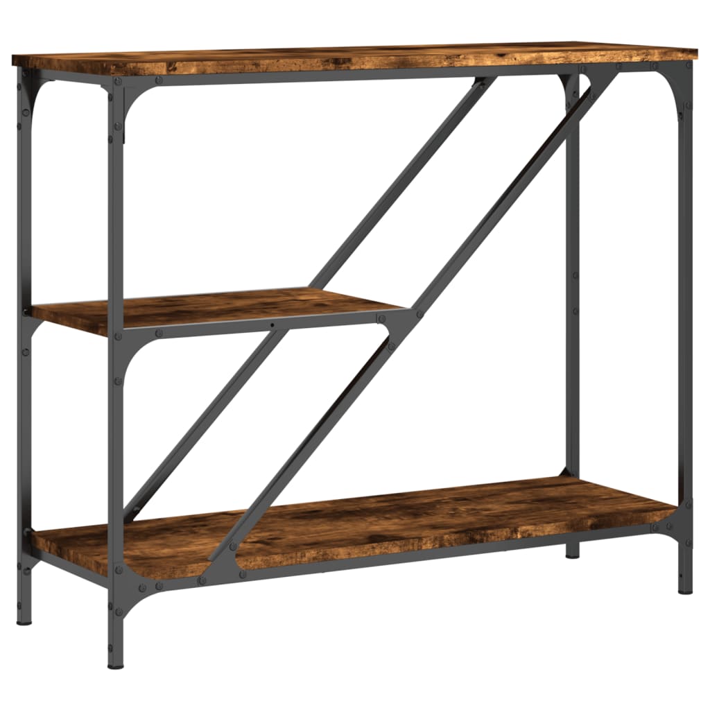 Konzolni stol boja hrasta 88,5x30x75 cm konstruirano drvo