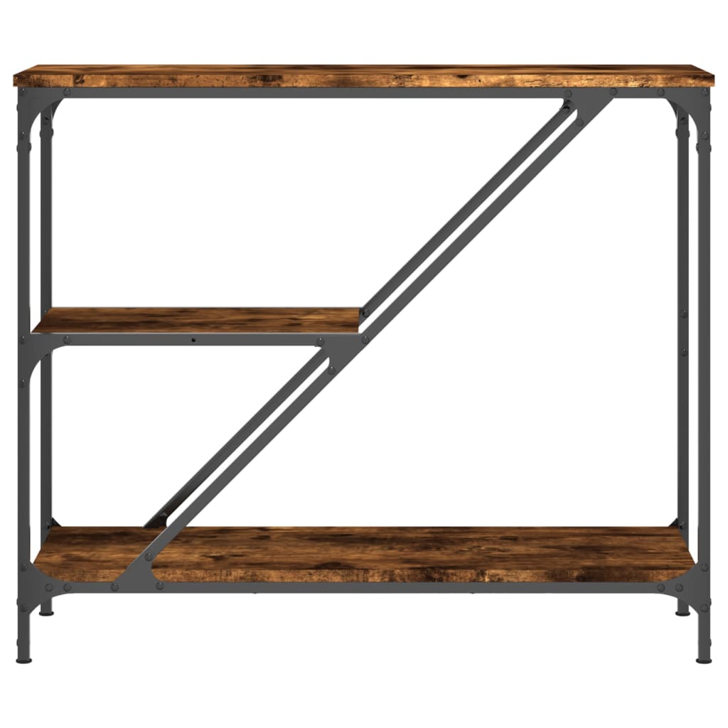 Konzolni stol boja hrasta 88,5x30x75 cm konstruirano drvo