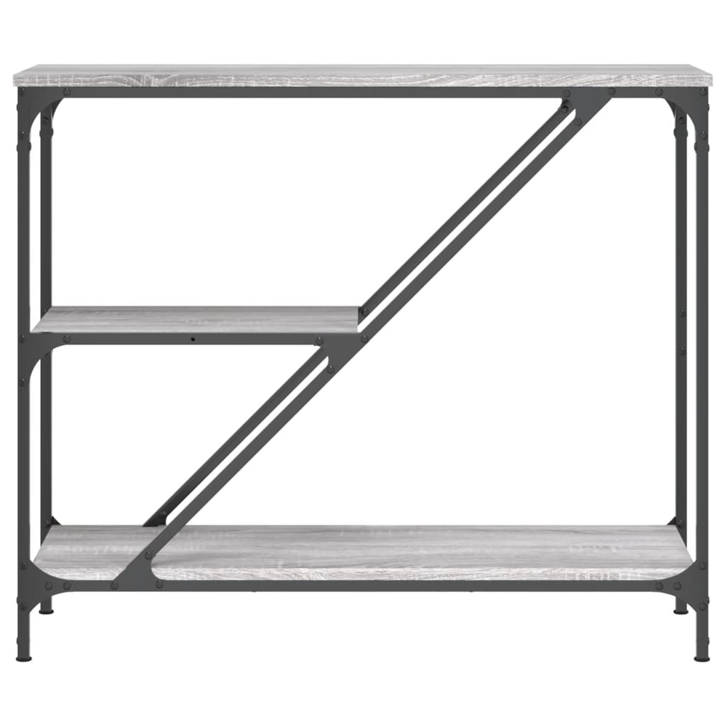 Konzolni stol siva boja hrasta 88,5x30x75 cm konstruirano drvo