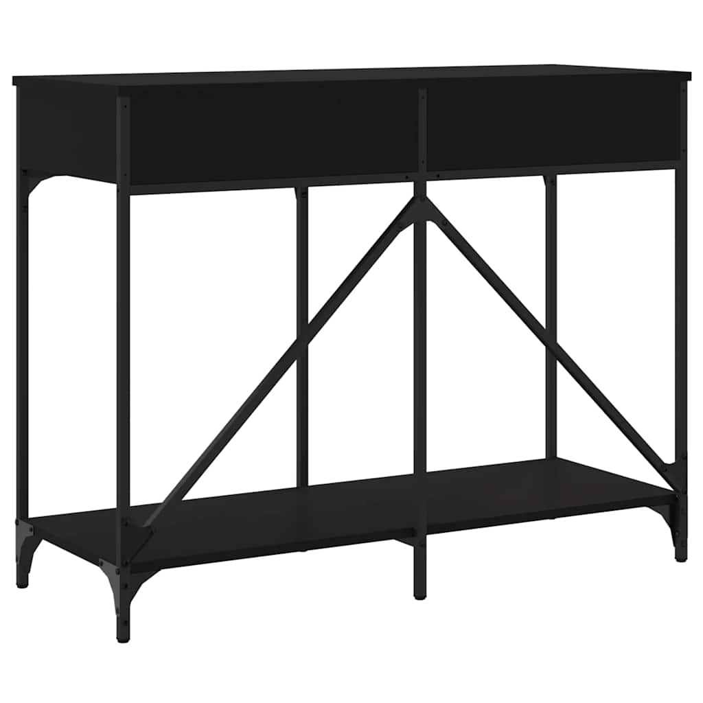 Konzolni stol crni 100 x 39 x 78,5 cm od konstruiranog drva