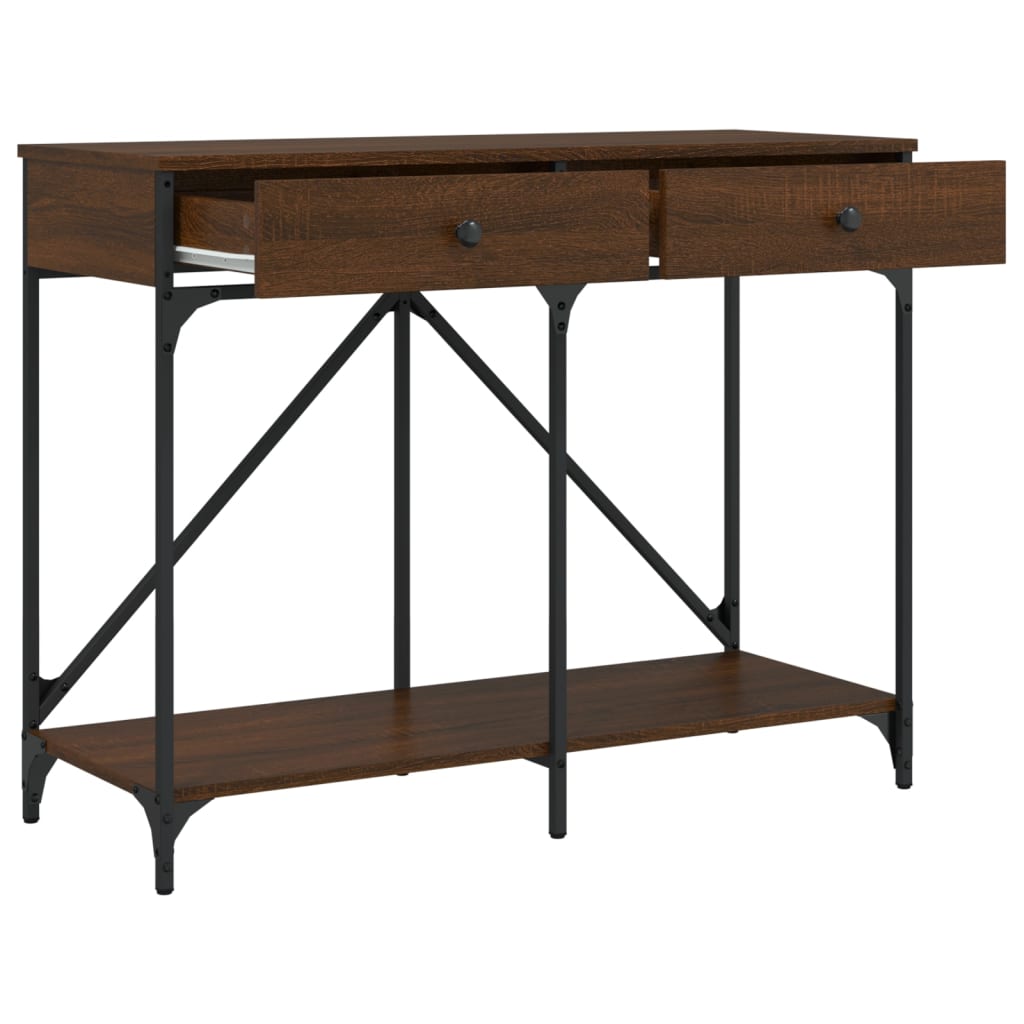 Konzolni stol boja smeđeg hrasta 100x39x78,5 cm
