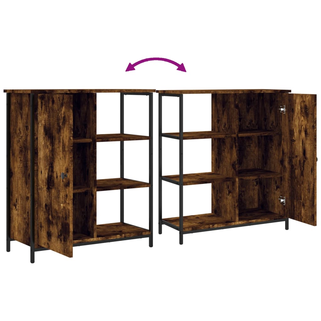Komoda boja dimljenog hrasta 70 x 30 x 80 cm konstruirano drvo
