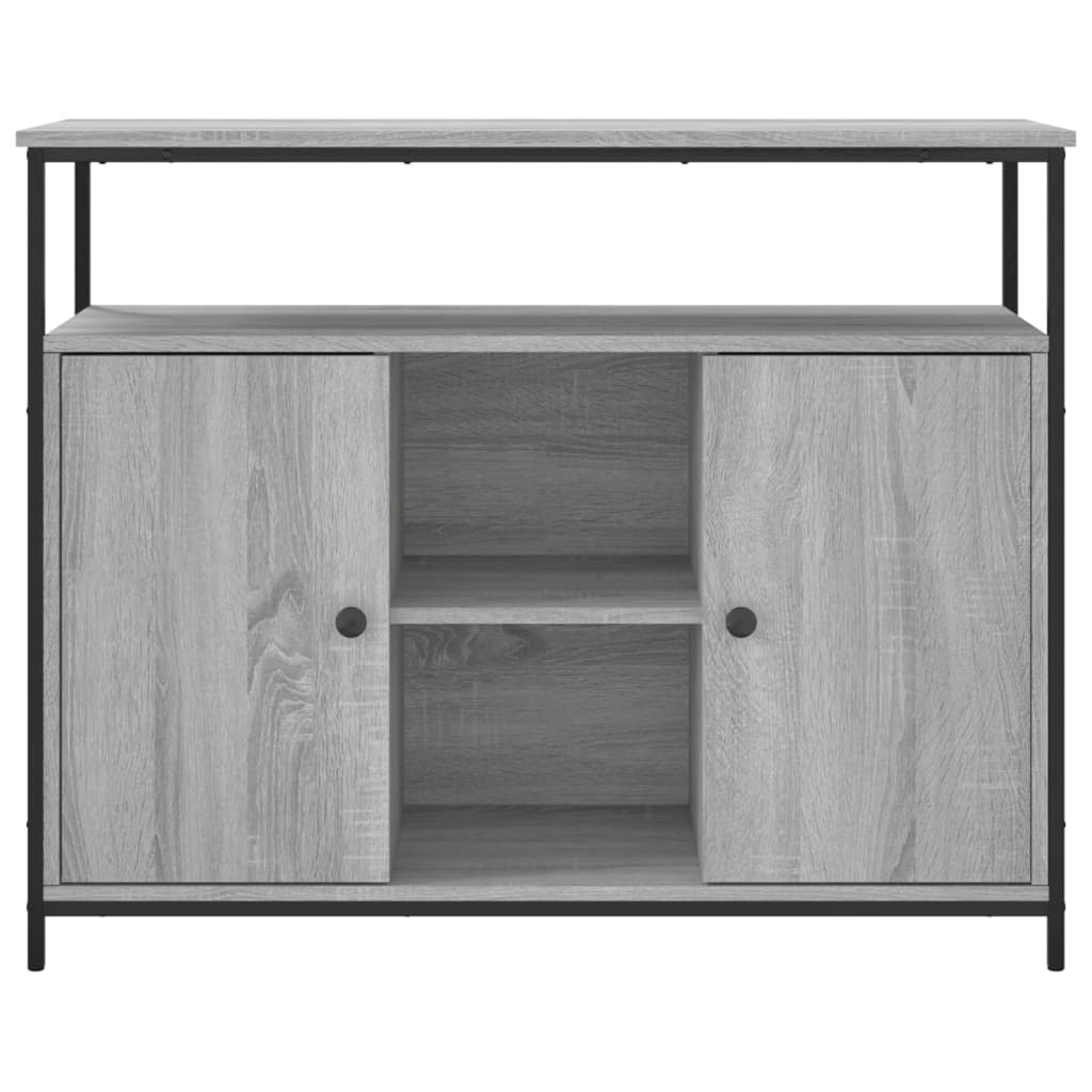 Komoda siva boja hrasta 100x35x80 cm od konstruiranog drva