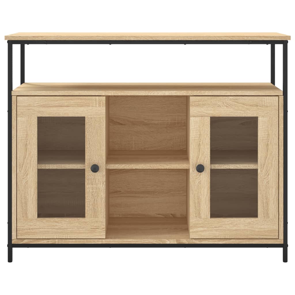 Komoda boja hrasta sonome 100 x 35 x 80 cm konstruirano drvo
