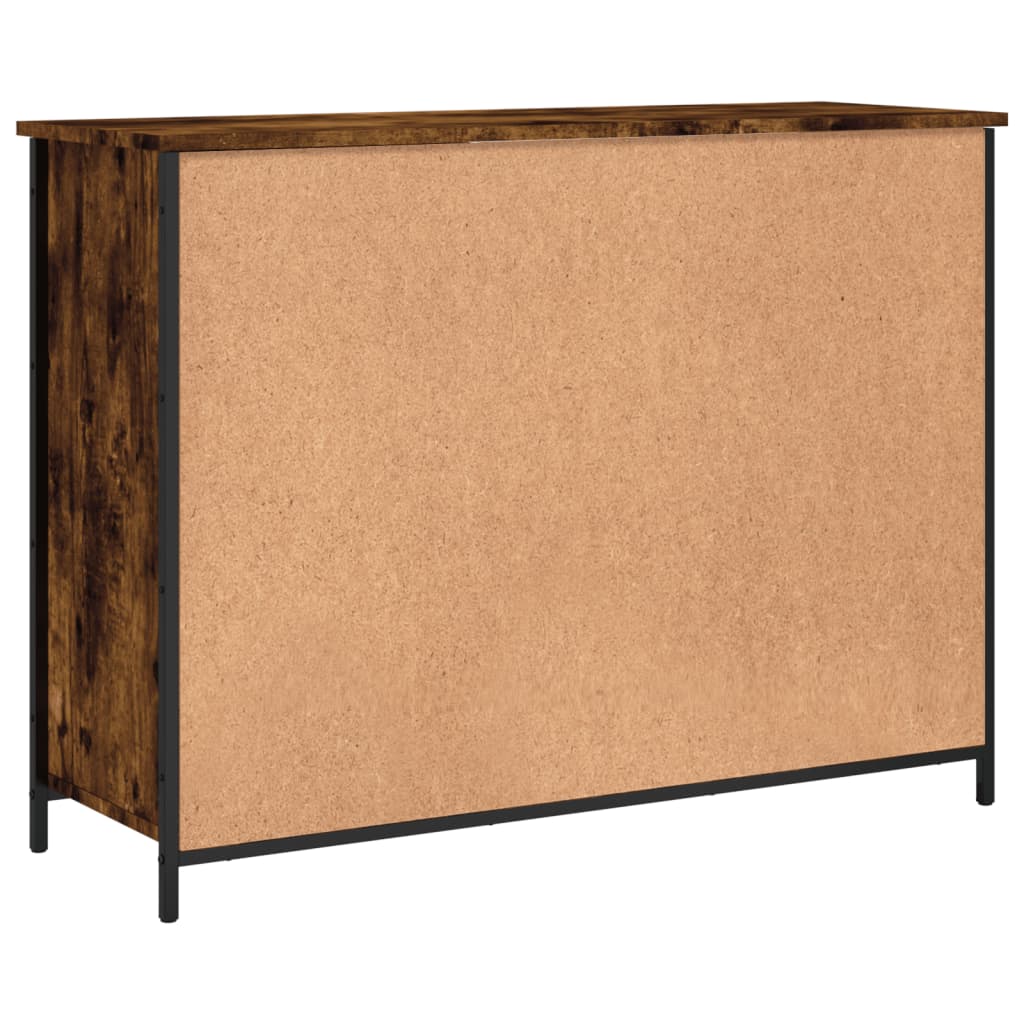 Komoda boja dimljenog hrasta 100 x 35 x 75 cm konstruirano drvo