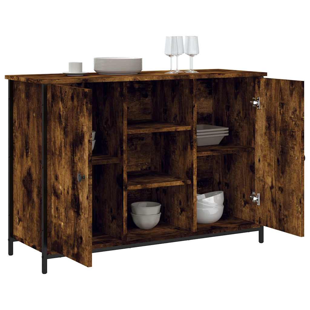 Komoda boja dimljenog hrasta 100 x 35 x 70 cm konstruirano drvo
