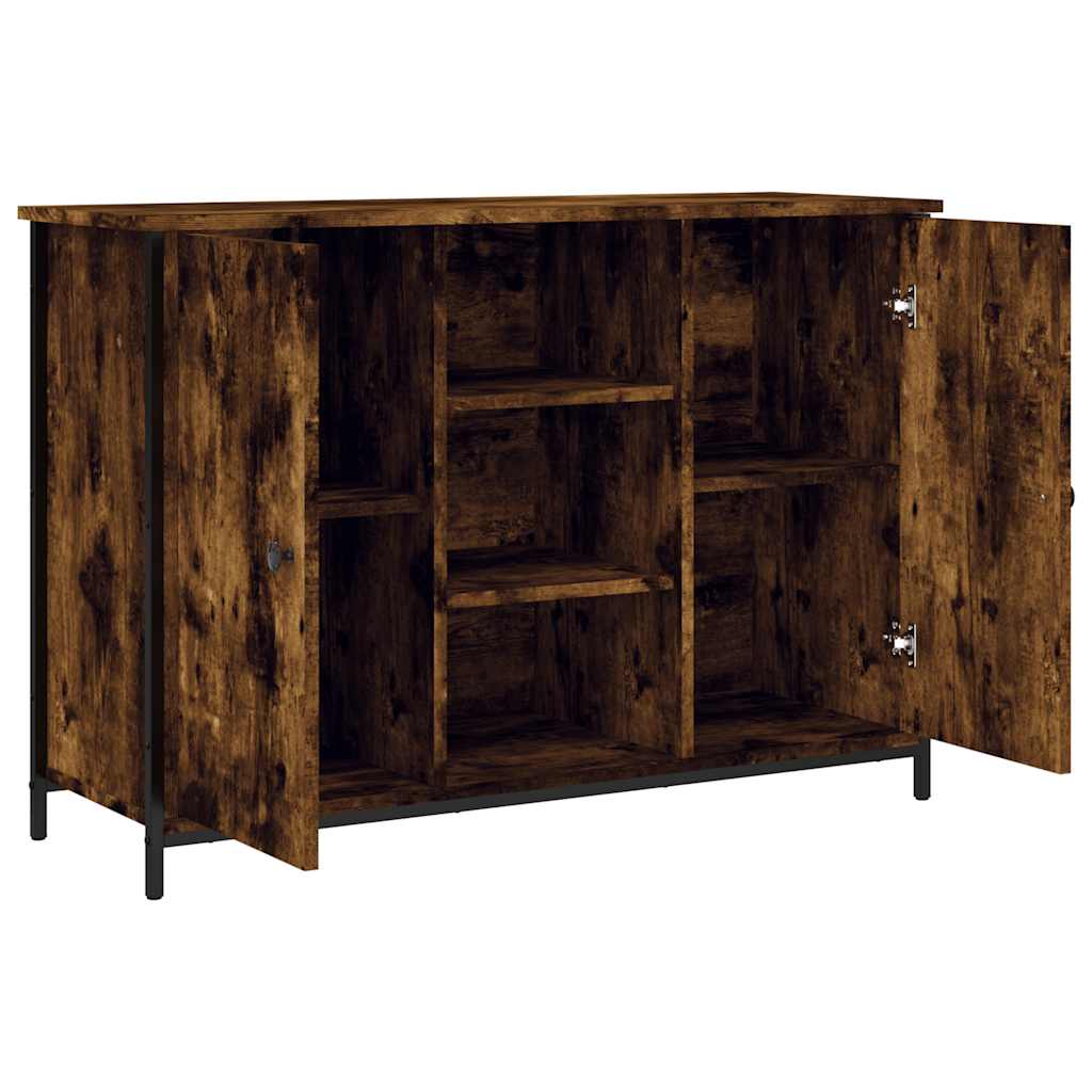 Komoda boja dimljenog hrasta 100 x 35 x 70 cm konstruirano drvo