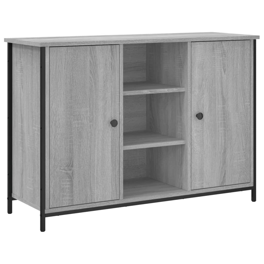 Komoda siva boja hrasta 100 x 35 x 70 cm od konstruiranog drva