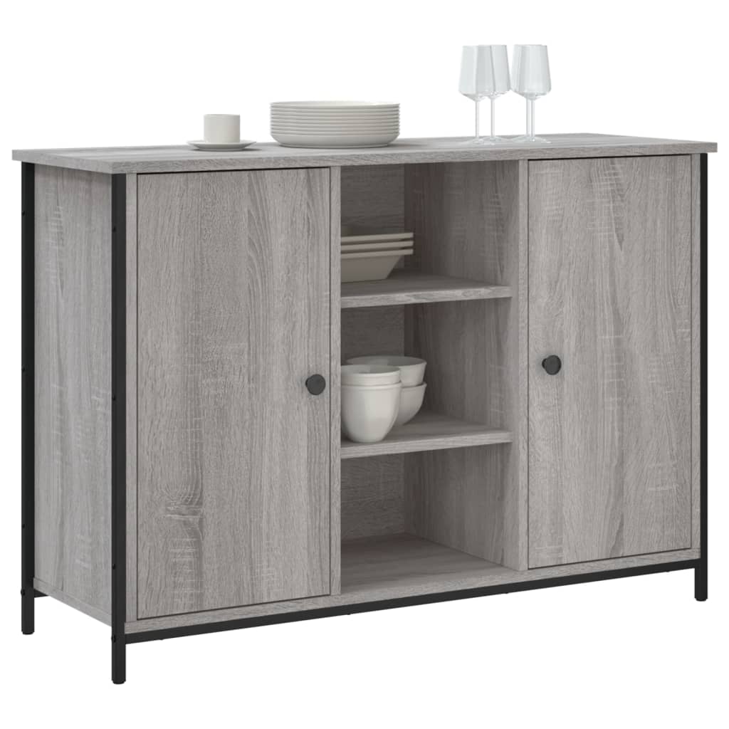Komoda siva boja hrasta 100 x 35 x 70 cm od konstruiranog drva