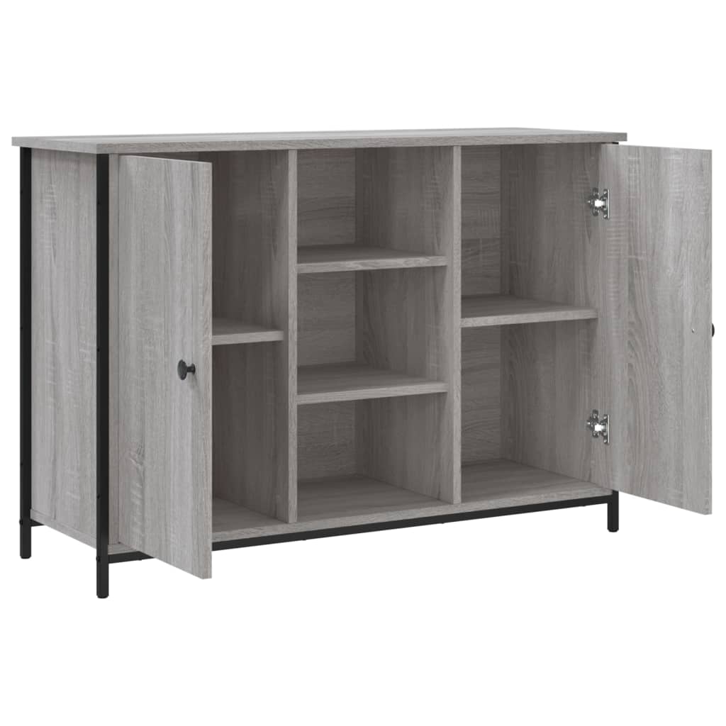Komoda siva boja hrasta 100 x 35 x 70 cm od konstruiranog drva