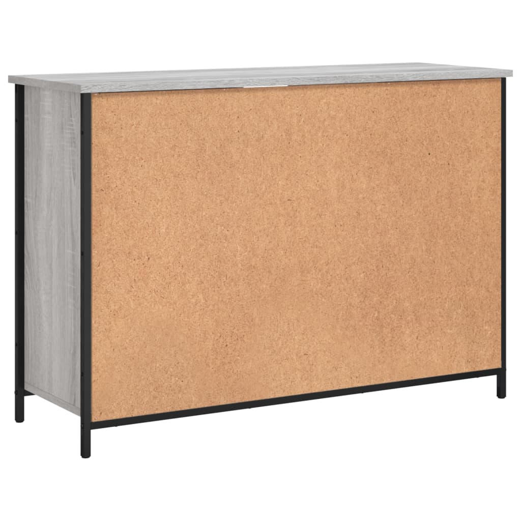 Komoda siva boja hrasta 100 x 35 x 70 cm od konstruiranog drva