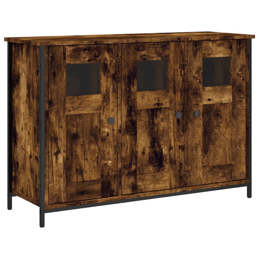 Komoda boja dimljenog hrasta 100 x 35 x 70 cm konstruirano drvo