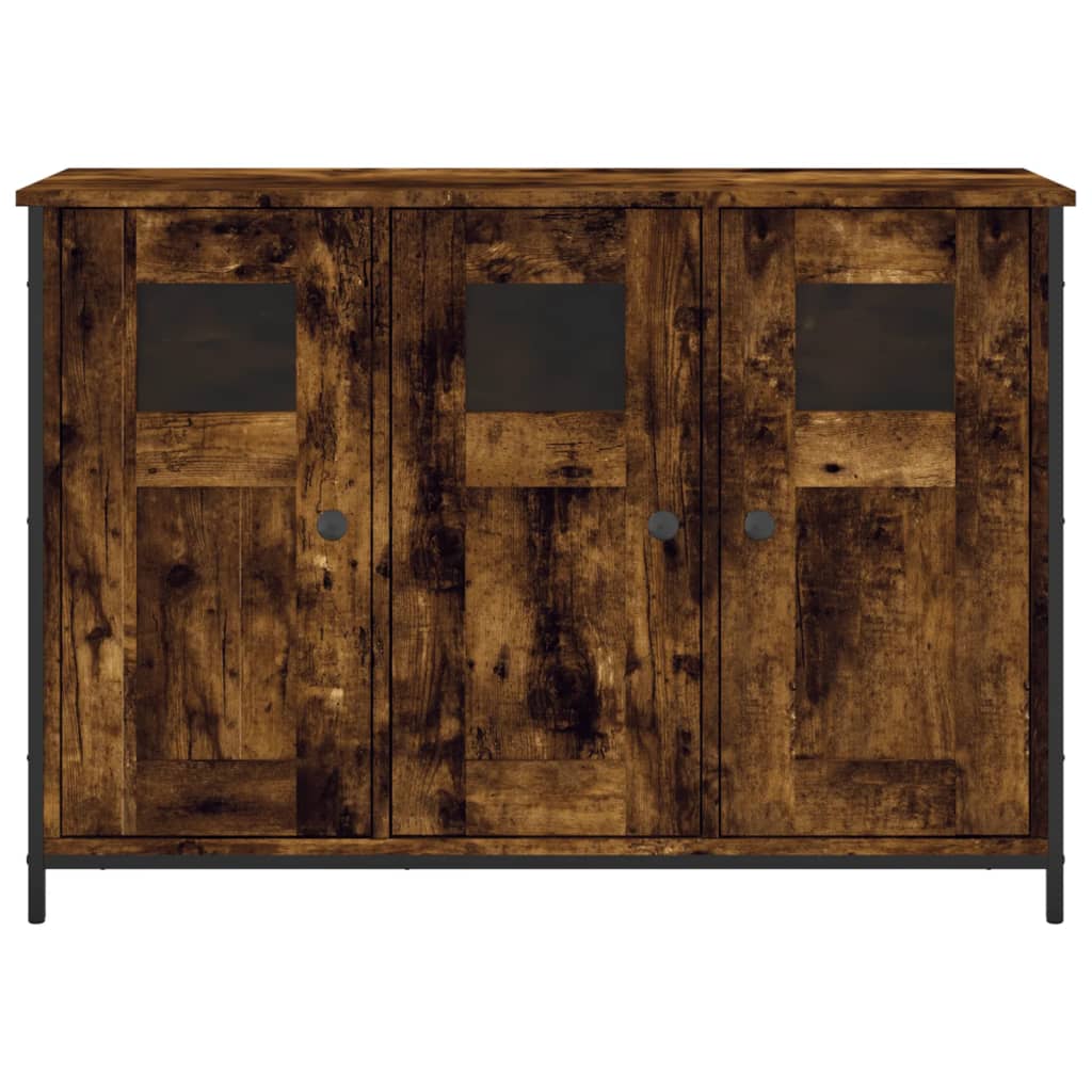 Komoda boja dimljenog hrasta 100 x 35 x 70 cm konstruirano drvo