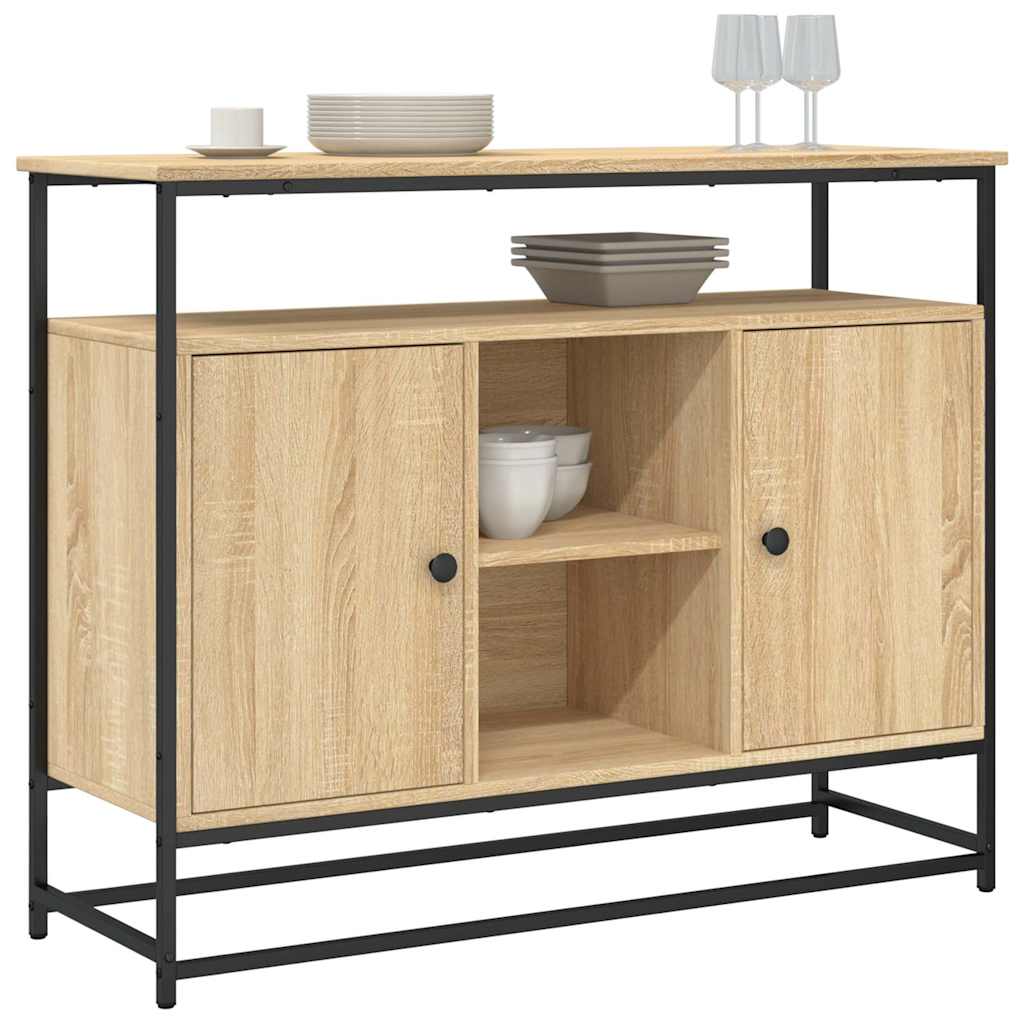 Komoda boja hrasta sonome 100 x 35 x 80 cm konstruirano drvo