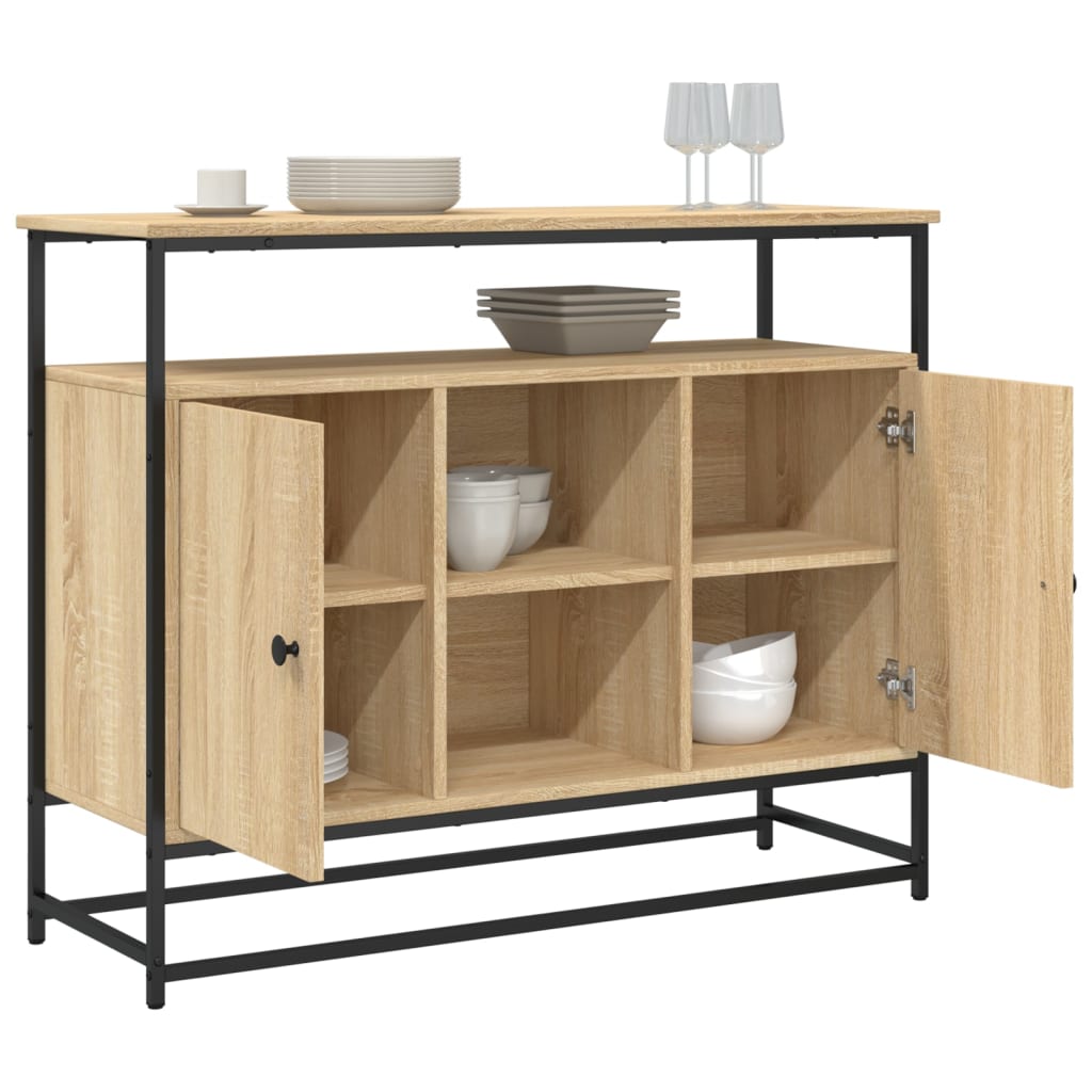 Komoda boja hrasta sonome 100 x 35 x 80 cm konstruirano drvo