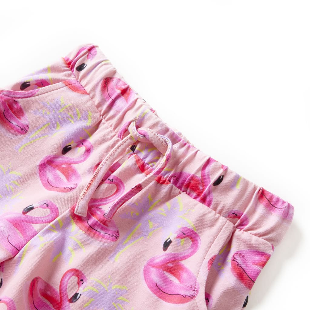 Dječje kratke hlače s vezicom svjetloružičaste 128