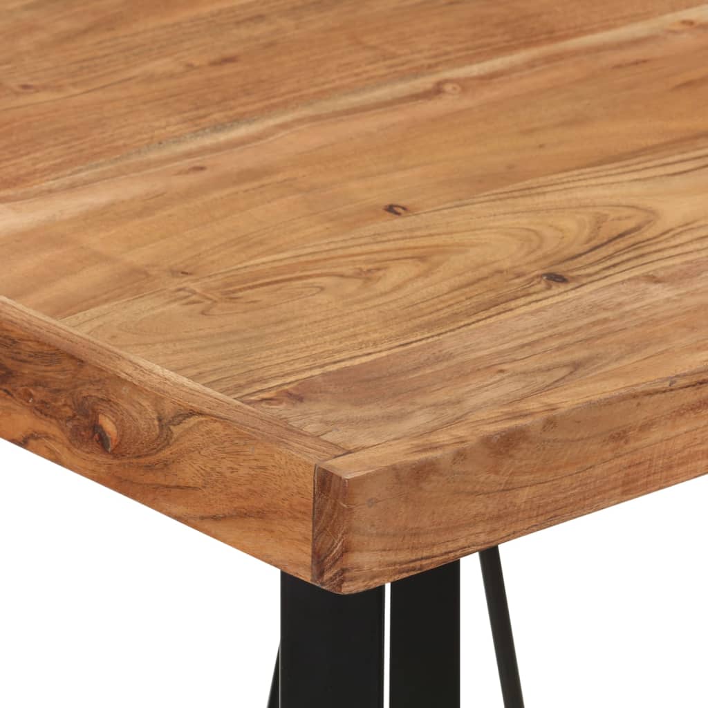 Barski stol 55 x 55 x 107 cm od masivnog drva bagrema i željeza