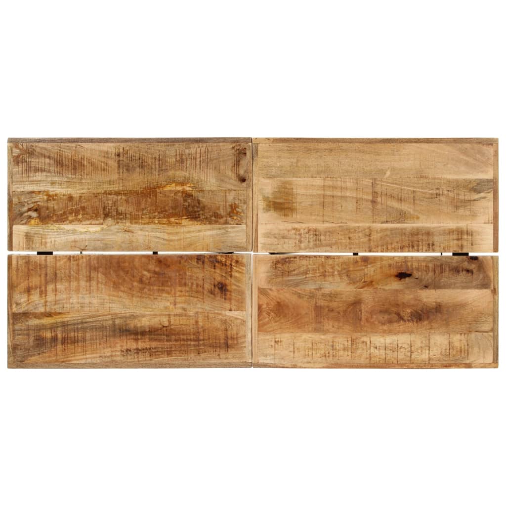 Barski stol 150 x 70 x 107 cm masivno drvo manga i željezo