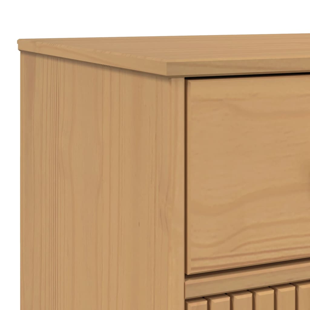 Komoda OLDEN smeđa 114 x 43 x 73,5 cm od masivne borovine