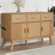 Komoda OLDEN smeđa 114 x 43 x 73,5 cm od masivne borovine