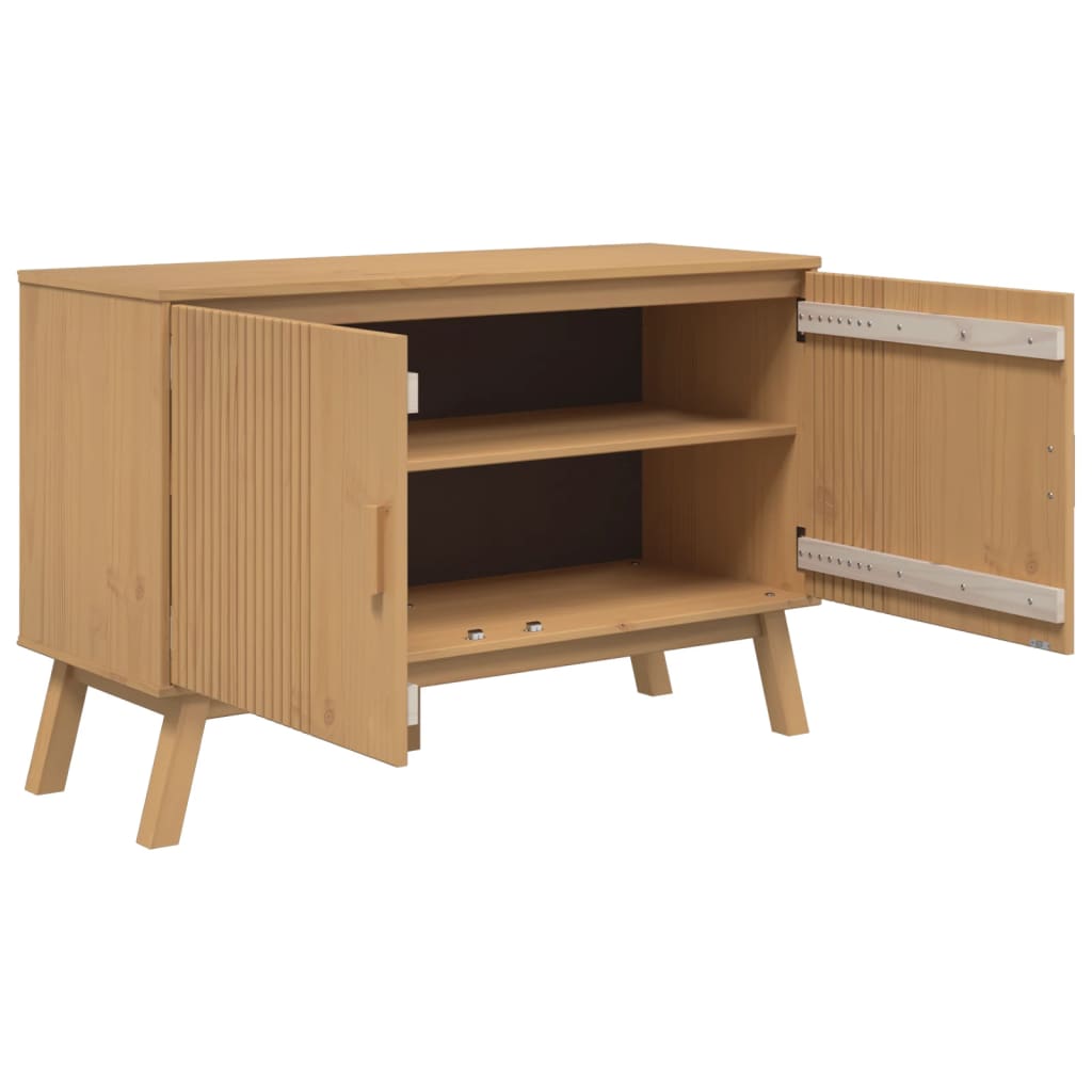 Komoda OLDEN smeđa 114 x 43 x 73,5 cm od masivne borovine