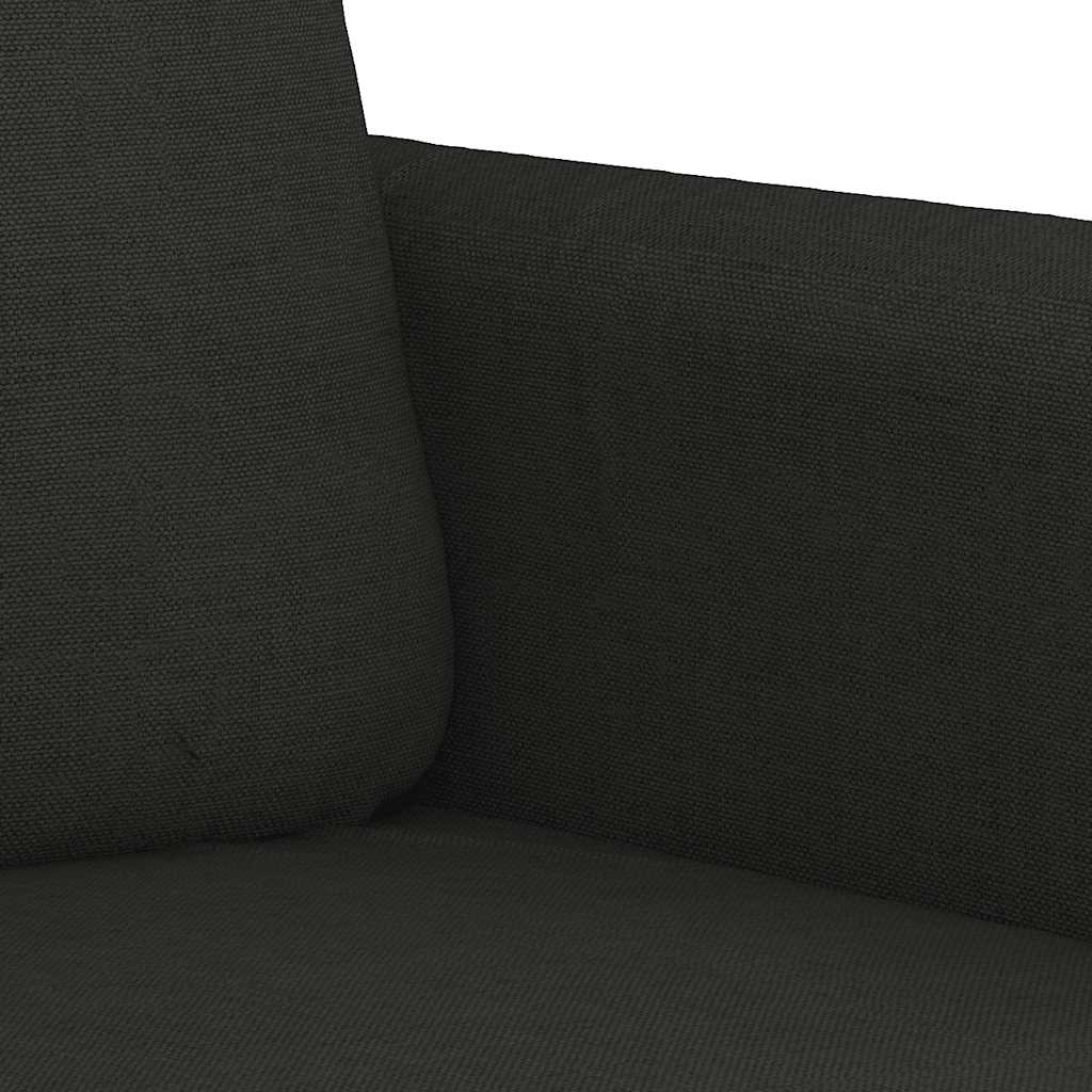 Trosjed od tkanine Crna 180 cm