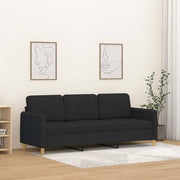 Trosjed od tkanine Crna 180 cm