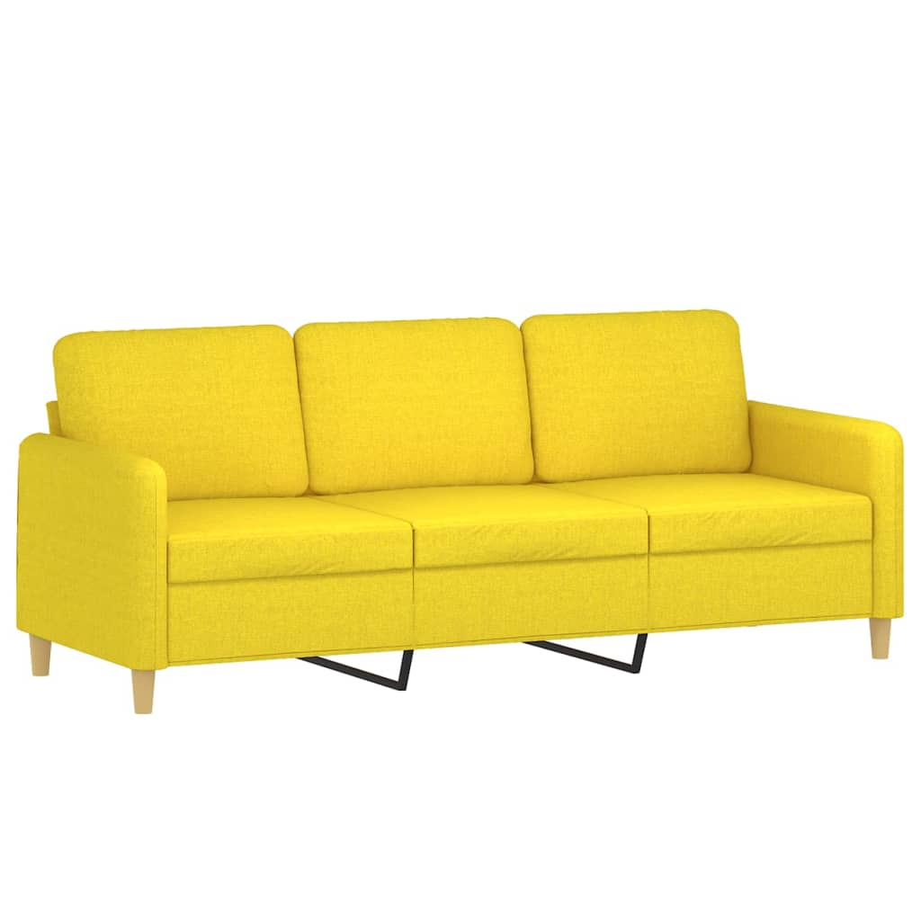 Trosjed od tkanine svjetložuti 180 cm